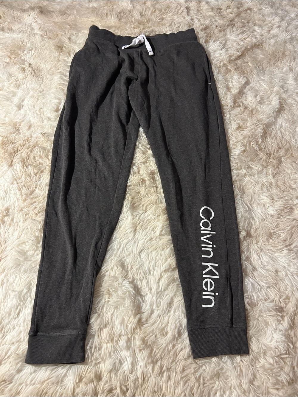 Calvin Klein women’s Gray Jogger, Loungewear, Sleepwear Bottoms